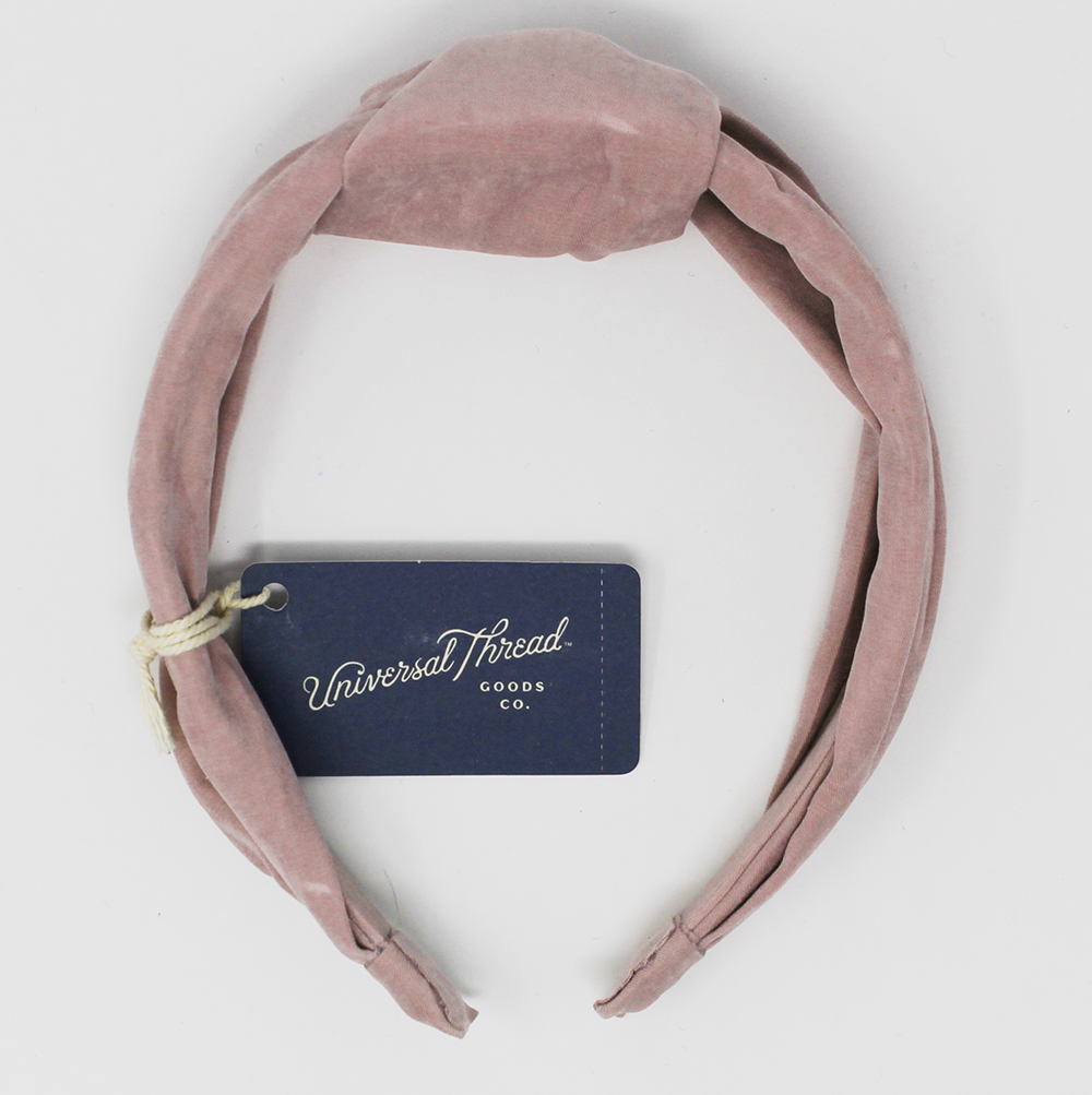 Target Stores Soft Suede Fabric Knot Headband - Universal Thread™ Blush Pink